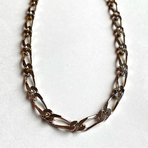 Monet Silverplated Large Link Chain Necklace - 19” - Picture 1 of 5